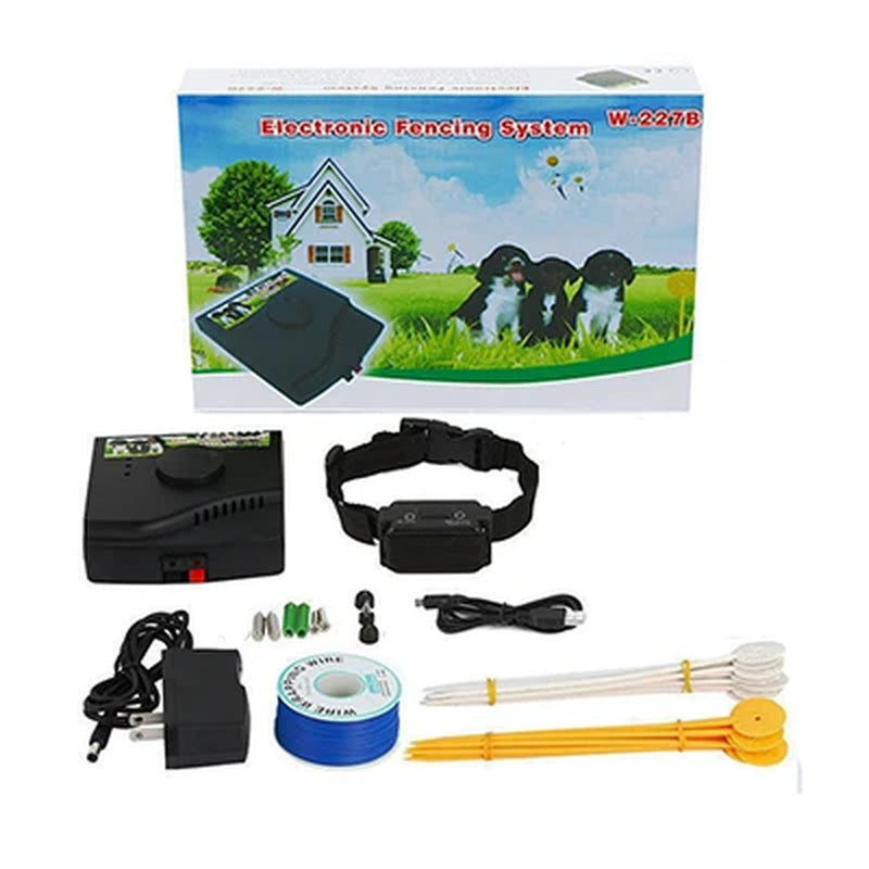 Electric Pet Fence In-Ground Dog Fence Rechargeable Receivers Electric Dog Training Collar Pet Containment System W-227B New