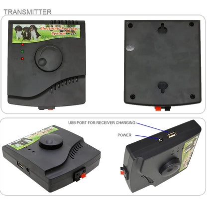 Electric Pet Fence In-Ground Dog Fence Rechargeable Receivers Electric Dog Training Collar Pet Containment System W-227B New